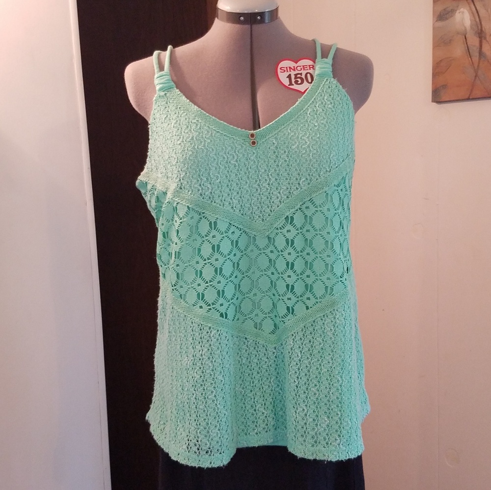 Maurices crocheted tank top